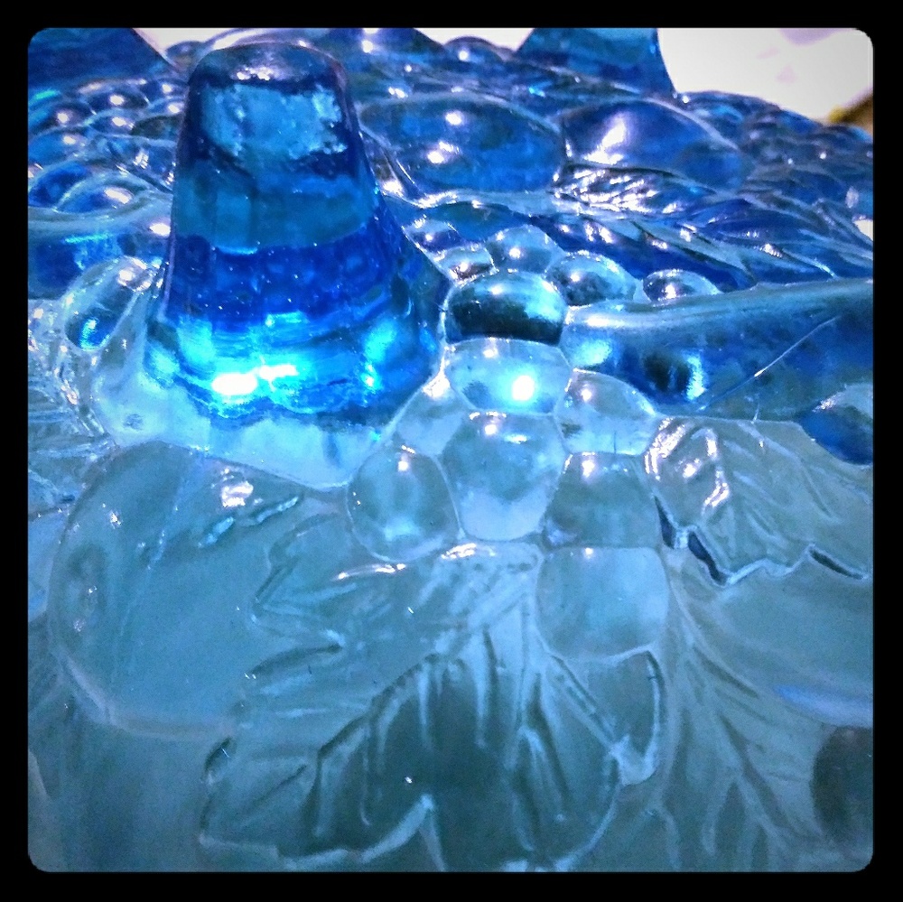 Antique glass fruit bowl?